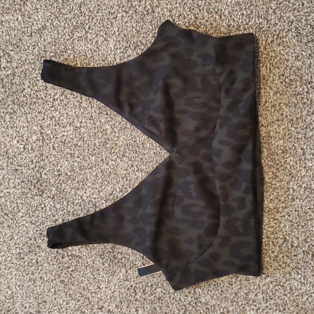 Victoria's Secret Bralette, Medium, Black leopard print